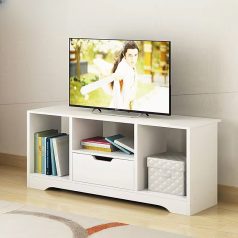   TV-állvány multifunkciós médiaállvány 90x30x41 cm fehér RT09